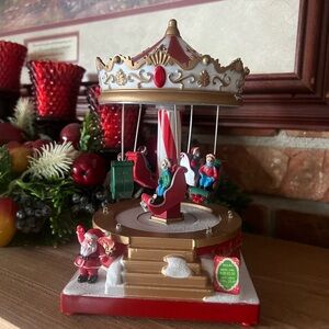 Vintage Santa Merry Go Round Musical Carousel‼️FINAL SALE